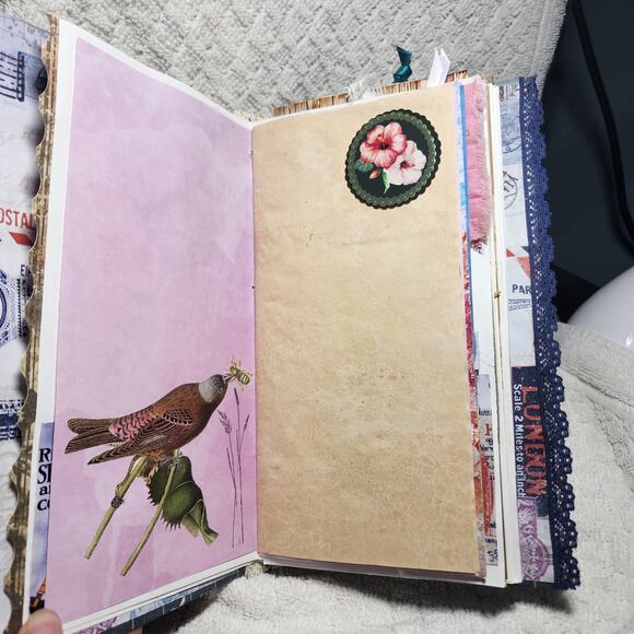 Bicycle/Roadmap Cover Junk Journal 9 x 5 x 1, 84 Pages - Picture 3 of 8